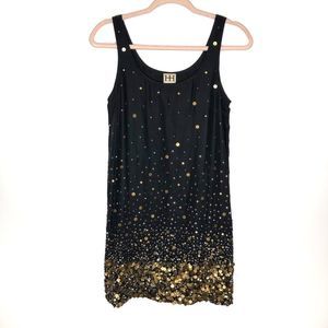 Haute Hippie sequin silk sleeveless dress